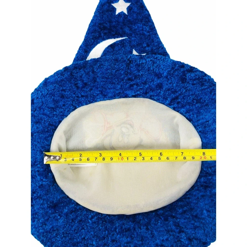 Disney Parks Mickey Mouse Fantasia Hat Sorcerer Wizard Plush Ears Hat Youth Size